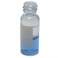 Vial a vite 8 mm chiara con etichetta 11,6 x 32 mm