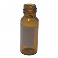 Vial a vite 8 mm ambrata con etichetta 11,6 x 32 mm